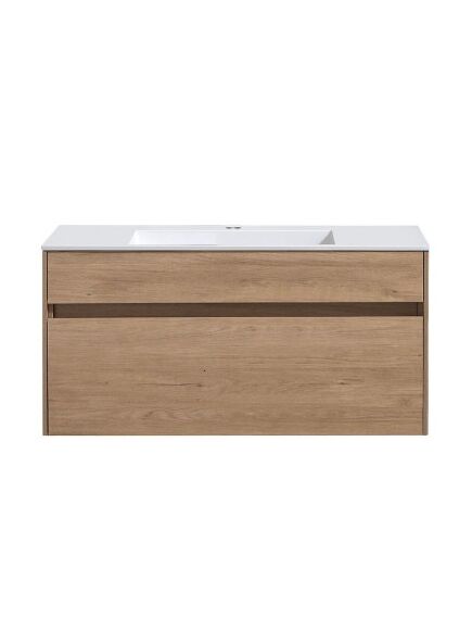 Купить База под раковину Chiara 1000 подвесная, 1 выкатной ящик soft-close, N.Oak, , шт (vmc-2c100no) по цене 16748.5 руб., в Санкт-Петебруге в интернет магазине 100-Систем, а также дургие товары Vincea из раздела Тумбы под раковину и Мебель для ванной комнаты