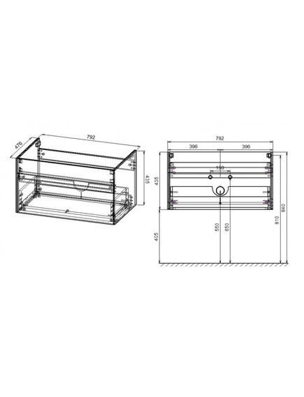 Купить База под раковину Chiara 800 подвесная, 1 выкатной ящик soft-close, R.Oak, , шт (vmc-2c800ro) по цене 13898.5 руб., в Санкт-Петебруге в интернет магазине 100-Систем, а также дургие товары Vincea из раздела Тумбы под раковину и Мебель для ванной комнаты