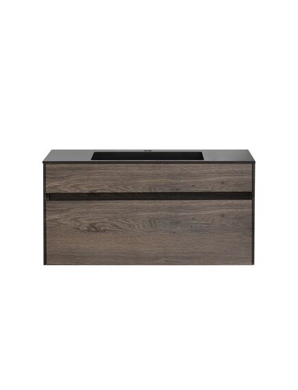 Купить База под раковину Chiara 1000 подвесная, 1 выкатной ящик soft-close, R.Oak, , шт (vmc-2c100ro) по цене 16748.5 руб., в Санкт-Петебруге в интернет магазине 100-Систем, а также дургие товары Vincea из раздела Тумбы под раковину и Мебель для ванной комнаты