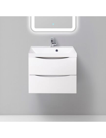 Купить Тумба для комплекта BelBagno Marino 60 bianco lucido (marino-600-2c-so-bl-p) по цене 22800 руб., в Санкт-Петебруге в интернет магазине 100-Систем, а также дургие товары BelBagno из раздела Тумбы под раковину и Мебель для ванной комнаты