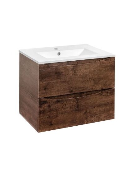 Купить База под керамическую раковину Mia 700 подвесная, 2 выкатных ящика soft close, R.Wood, , шт (vmc-2mc700rw) по цене 16910 руб., в Санкт-Петебруге в интернет магазине 100-Систем, а также дургие товары Vincea из раздела Тумбы под раковину и Мебель для ванной комнаты