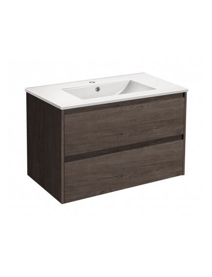 Купить База под раковину Gio 800 подвесная, 2 выкатных ящика soft-close, R.Oak, , шт (vmc-2g800ro) по цене 17489.5 руб., в Санкт-Петебруге в интернет магазине 100-Систем, а также дургие товары Vincea из раздела Тумбы под раковину и Мебель для ванной комнаты