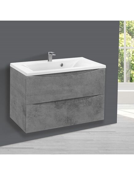 Купить База под раковину Mia 750 подвесная, 2 выкатных ящика soft close, Beton, , шт (vmc-2ma750bt) по цене 19095 руб., в Санкт-Петебруге в интернет магазине 100-Систем, а также дургие товары Vincea из раздела Тумбы под раковину и Мебель для ванной комнаты