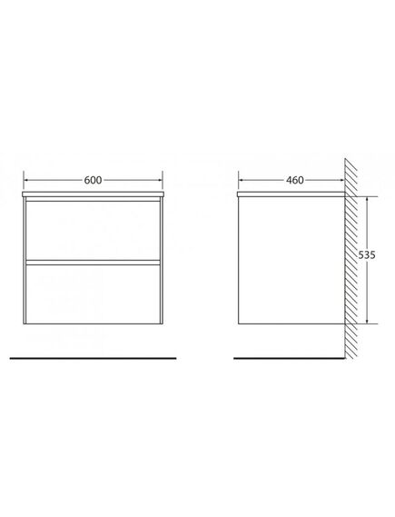 Купить Тумба для комплекта BelBagno PIETRA-600-2C-SO-PT stone (pietra-600-2c-so-pt) по цене 33880 руб., в Санкт-Петебруге в интернет магазине 100-Систем, а также дургие товары BelBagno из раздела Тумбы под раковину и Мебель для ванной комнаты