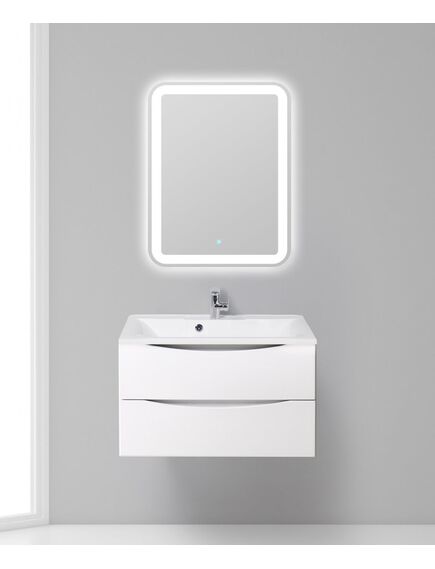 Купить Тумба для комплекта BelBagno Marino 80 bianco lucido (marino-800-2c-so-bl-p) по цене 25300 руб., в Санкт-Петебруге в интернет магазине 100-Систем, а также дургие товары BelBagno из раздела Тумбы под раковину и Мебель для ванной комнаты