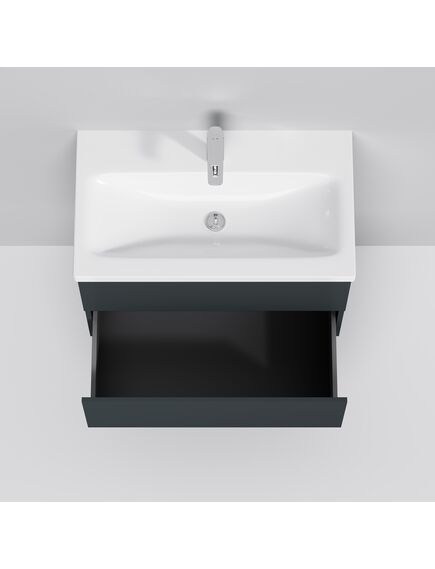 Купить M90FHX07522GM GEM, База под раковину, подвесная, 75 см, 2 ящика push-to-open, графит матовый (m90fhx07522gm) по цене 21190 руб., в Санкт-Петебруге в интернет магазине 100-Систем, а также дургие товары AM.PM из раздела Тумбы под раковину и Мебель для ванной комнаты