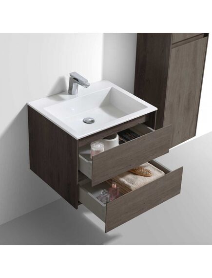Купить База под раковину Luka 600 подвесная, 2 выкатных ящика soft-close, R.Oak, , шт (vmc-2l600ro) по цене 15494.5 руб., в Санкт-Петебруге в интернет магазине 100-Систем, а также дургие товары Vincea из раздела Тумбы под раковину и Мебель для ванной комнаты