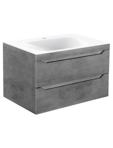 Купить База под раковину Fine 800 подвесная, 2 выкатных ящика soft close, Beton, , шт (vmc-2f800bt) по цене 19456 руб., в Санкт-Петебруге в интернет магазине 100-Систем, а также дургие товары Vincea из раздела Тумбы под раковину и Мебель для ванной комнаты