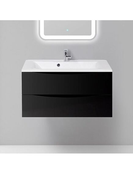 Купить Тумба для комплекта BelBagno MARINO-900-2C-SO-NL-P nero lucido (marino-900-2c-so-nl-p) по цене 26700 руб., в Санкт-Петебруге в интернет магазине 100-Систем, а также дургие товары BelBagno из раздела Тумбы под раковину и Мебель для ванной комнаты