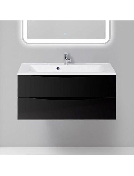 Купить Тумба для комплекта BelBagno MARINO-1000-2C-SO-NL-P nero lucido (marino-1000-2c-so-nl-p) по цене 28100 руб., в Санкт-Петебруге в интернет магазине 100-Систем, а также дургие товары BelBagno из раздела Тумбы под раковину и Мебель для ванной комнаты