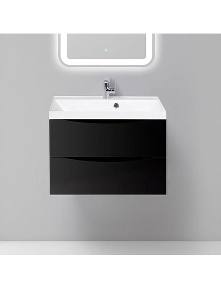 Купить Тумба для комплекта BelBagno MARINO-700-2C-SO-NL-P nero lucido (marino-700-2c-so-nl-p) по цене 24000 руб., в Санкт-Петебруге в интернет магазине 100-Систем, а также дургие товары BelBagno из раздела Тумбы под раковину и Мебель для ванной комнаты