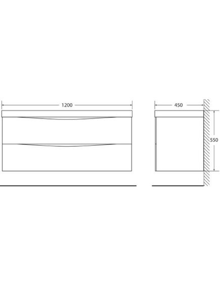 Купить Тумба для комплекта BelBagno MARINO-1200-2C-SO-RW-P rovere moro (marino-1200-2c-so-rw-p) по цене 34200 руб., в Санкт-Петебруге в интернет магазине 100-Систем, а также дургие товары BelBagno из раздела Тумбы под раковину и Мебель для ванной комнаты