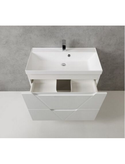 Купить Тумба под раковину BelBagno Vittoria 80 Белая/Bianco Lucido (vittoria-800-2c-so-bl) по цене 42700 руб., в Санкт-Петебруге в интернет магазине 100-Систем, а также дургие товары BelBagno из раздела Тумбы под раковину и Мебель для ванной комнаты