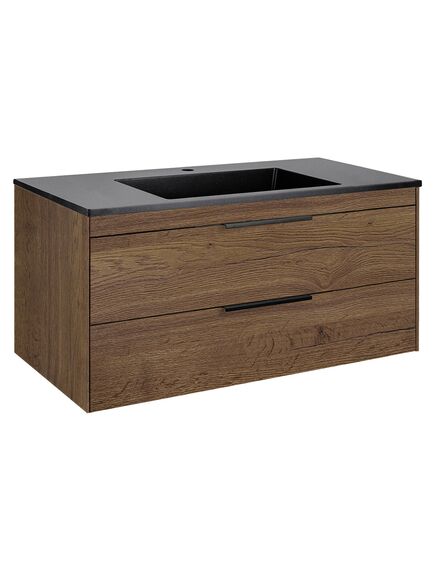 Купить База под раковину Chiara 2D 1000 подвесная, 2 выкатных ящика soft-close, T.Oak, , шт (vmc-2c2100to) по цене 23560 руб., в Санкт-Петебруге в интернет магазине 100-Систем, а также дургие товары Vincea из раздела Тумбы под раковину и Мебель для ванной комнаты