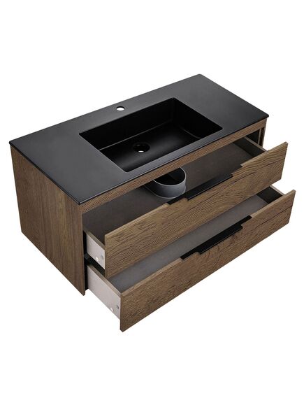 Купить База под раковину Chiara 2D 1000 подвесная, 2 выкатных ящика soft-close, T.Oak, , шт (vmc-2c2100to) по цене 23560 руб., в Санкт-Петебруге в интернет магазине 100-Систем, а также дургие товары Vincea из раздела Тумбы под раковину и Мебель для ванной комнаты