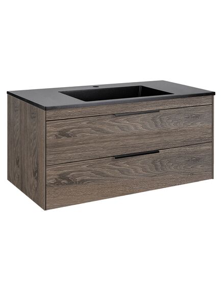 Купить База под раковину Chiara 2D 1000 подвесная, 2 выкатных ящика soft-close, R.Oak, , шт (vmc-2c2100ro) по цене 23560 руб., в Санкт-Петебруге в интернет магазине 100-Систем, а также дургие товары Vincea из раздела Тумбы под раковину и Мебель для ванной комнаты