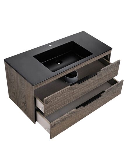 Купить База под раковину Chiara 2D 1000 подвесная, 2 выкатных ящика soft-close, R.Oak, , шт (vmc-2c2100ro) по цене 23560 руб., в Санкт-Петебруге в интернет магазине 100-Систем, а также дургие товары Vincea из раздела Тумбы под раковину и Мебель для ванной комнаты