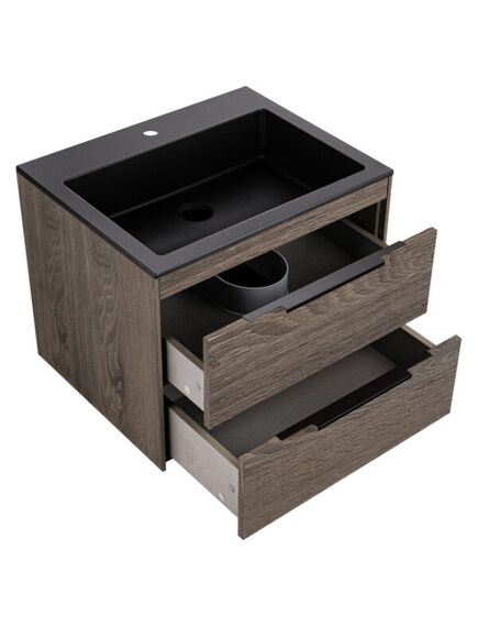 Купить База под раковину Chiara 2D 600 подвесная, 2 выкатных ящика soft-close, R.Oak, , шт (vmc-2c2600ro) по цене 17546.5 руб., в Санкт-Петебруге в интернет магазине 100-Систем, а также дургие товары Vincea из раздела Тумбы под раковину и Мебель для ванной комнаты