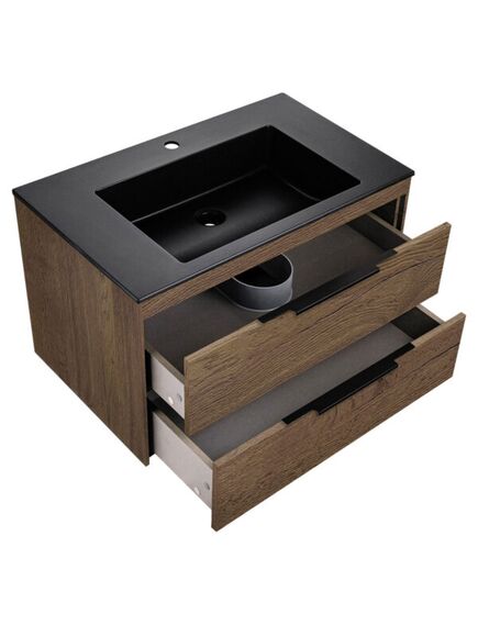 Купить База под раковину Chiara 2D 800 подвесная, 2 выкатных ящика soft-close, T.Oak, , шт (vmc-2c2800to) по цене 20729 руб., в Санкт-Петебруге в интернет магазине 100-Систем, а также дургие товары Vincea из раздела Тумбы под раковину и Мебель для ванной комнаты