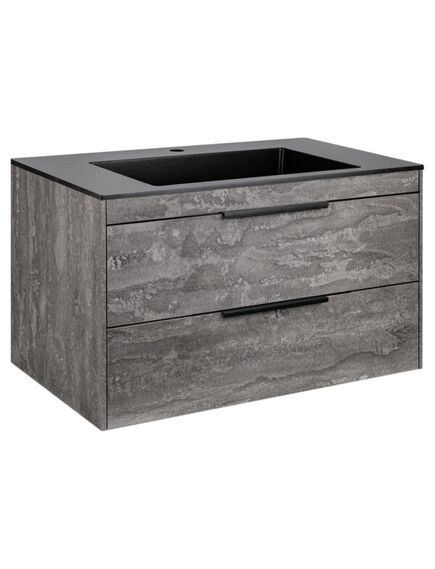 Купить База под раковину Chiara 2D 800 подвесная, 2 выкатных ящика soft-close, G.Stone, , шт (vmc-2c2800gs) по цене 20729 руб., в Санкт-Петебруге в интернет магазине 100-Систем, а также дургие товары Vincea из раздела Тумбы под раковину и Мебель для ванной комнаты