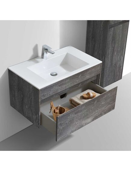 Купить База под раковину Chiara 800 подвесная, 1 выкатной ящик soft-close, G.Stone, , шт (vmc-2c800gs) по цене 13898.5 руб., в Санкт-Петебруге в интернет магазине 100-Систем, а также дургие товары Vincea из раздела Тумбы под раковину и Мебель для ванной комнаты