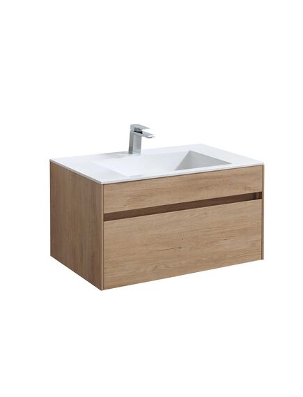 Купить База под раковину Chiara 800 подвесная, 1 выкатной ящик soft-close, N.Oak, , шт (vmc-2c800no) по цене 13898.5 руб., в Санкт-Петебруге в интернет магазине 100-Систем, а также дургие товары Vincea из раздела Тумбы под раковину и Мебель для ванной комнаты