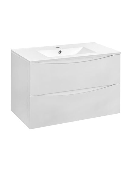 Купить База под керамическую раковину Mia 900 подвесная, 2 выкатных ящика soft close, G.White, , шт (vmc-2mc900gw) по цене 20387 руб., в Санкт-Петебруге в интернет магазине 100-Систем, а также дургие товары Vincea из раздела Тумбы под раковину и Мебель для ванной комнаты