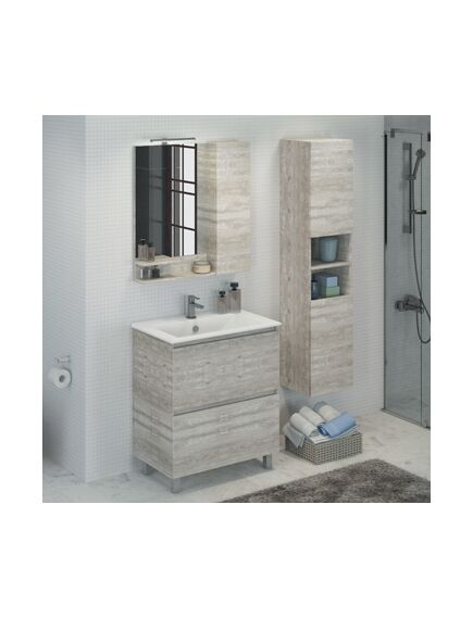 Купить COMFORTY. Тумба-умывальник "Верона-75" дуб белый с раковиной COMFORTY 75Е (00004137102) по цене 31900 руб., в Санкт-Петебруге в интернет магазине 100-Систем, а также дургие товары COMFORTY из раздела Тумбы с умывальником и Мебель для ванной комнаты