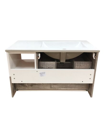 Купить COMFORTY. Тумба-умывальник "Турин-90L" дуб бежевый с раковиной COMFORTY 9090EL (00004137135) по цене 35200 руб., в Санкт-Петебруге в интернет магазине 100-Систем, а также дургие товары COMFORTY из раздела Тумбы с умывальником и Мебель для ванной комнаты