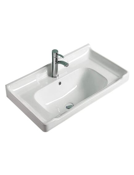 Купить COMFORTY. Тумба-умывальник "Рига-60" дуб сонома с раковиной COMFORTY 9335-60 (00004142213) по цене 22330 руб., в Санкт-Петебруге в интернет магазине 100-Систем, а также дургие товары COMFORTY из раздела Тумбы с умывальником и Мебель для ванной комнаты