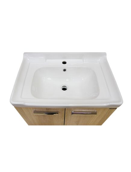 Купить COMFORTY. Тумба-умывальник "Рига-70" дуб сонома с раковиной COMFORTY 9335-70 (00004142215) по цене 24420 руб., в Санкт-Петебруге в интернет магазине 100-Систем, а также дургие товары COMFORTY из раздела Тумбы с умывальником и Мебель для ванной комнаты