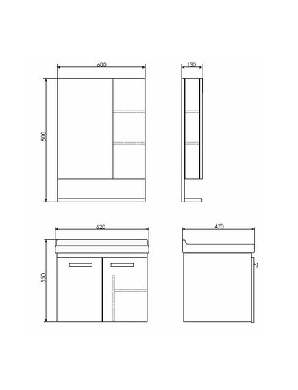Купить COMFORTY. Тумба-умывальник "Рига-60" дуб сонома с раковиной COMFORTY 9335-60 (00004142213) по цене 22330 руб., в Санкт-Петебруге в интернет магазине 100-Систем, а также дургие товары COMFORTY из раздела Тумбы с умывальником и Мебель для ванной комнаты