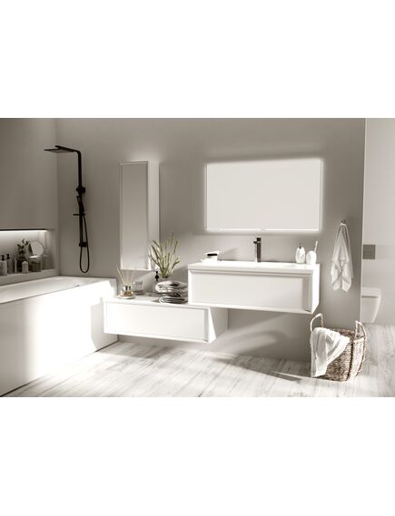 Купить 1MARKA Тумба Milacco 100П 1в.я. Pure White (низ) (у83577) по цене 32787 руб., в Санкт-Петебруге в интернет магазине 100-Систем, а также дургие товары 1MARKA из раздела Тумбы под раковину и Мебель для ванной комнаты