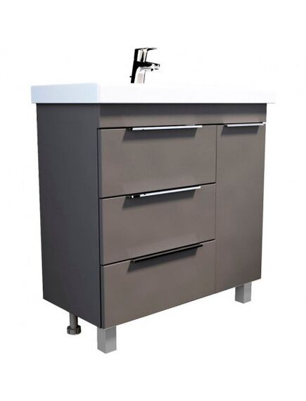 Купить Тумба Gaula 80Н 3я 1д Black (у92546) по цене 30450 руб., в Санкт-Петебруге в интернет магазине 100-Систем, а также дургие товары 1MARKA из раздела Тумбы под раковину и Мебель для ванной комнаты