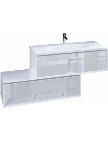Купить 1MARKA Тумба Milacco 100П 1в.я. Pure White (верх) (у72787) по цене 26911 руб., в Санкт-Петебруге в интернет магазине 100-Систем, а также дургие товары 1MARKA из раздела Тумбы под раковину и Мебель для ванной комнаты