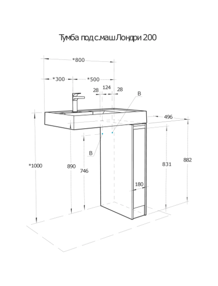 Купить Тумба с раковиной белый глянец 80 см Акватон Лондри 1A2361K1LH010 (1a2361k1lh010) по цене 36132.4 руб., в Санкт-Петебруге в интернет магазине 100-Систем, а также дургие товары AQUATON из раздела Тумбы с умывальником и Мебель для ванной комнаты