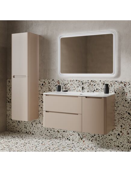 Купить Тумба с умывальником, подвесная, 100 см, капучино, Edifice, IDDIS, EDI10C0i95K подходит умыв. 0101000i28 (edi10c0i95k) по цене 62580 руб., в Санкт-Петебруге в интернет магазине 100-Систем, а также дургие товары IDDIS из раздела Тумбы с умывальником и Мебель для ванной комнаты