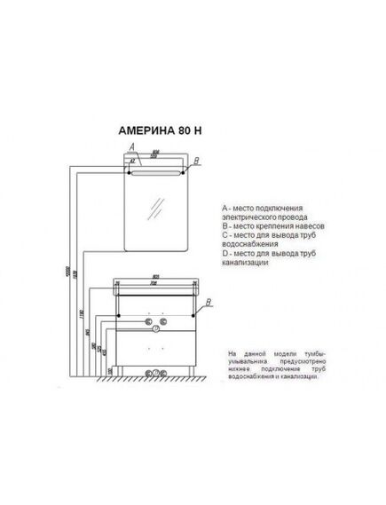 Купить Тумба с раковиной Акватон Америна 80 Н 1A1694K1AM430 (1a1694k1am430) по цене 24194.7 руб., в Санкт-Петебруге в интернет магазине 100-Систем, а также дургие товары AQUATON из раздела Тумбы с умывальником и Мебель для ванной комнаты