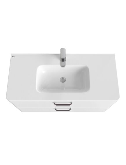 Купить Тумба с умывальником, подвесная, 100 см, белая, Brick, IDDIS, BRI10W1i95K (bri10w1i95k) по цене 44900 руб., в Санкт-Петебруге в интернет магазине 100-Систем, а также дургие товары IDDIS из раздела Тумбы с умывальником и Мебель для ванной комнаты