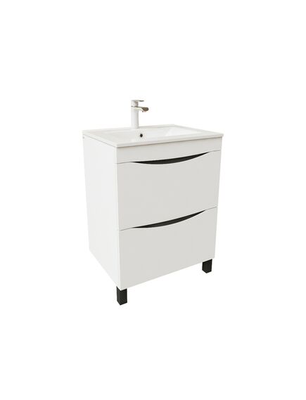 Купить Тумба с умывальником, напольная, 60 см, белая, Cloud, IDDIS, CLO60WFi95K (clo60wfi95k) по цене 40680 руб., в Санкт-Петебруге в интернет магазине 100-Систем, а также дургие товары IDDIS из раздела Тумбы с умывальником и Мебель для ванной комнаты