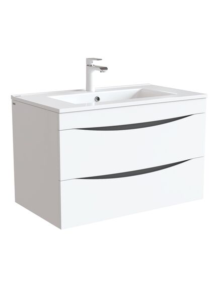 Купить Тумба с умывальником, подвесная, 80 см, белая, Cloud, IDDIS, CLO80W0i95K (clo80w0i95k) по цене 40480 руб., в Санкт-Петебруге в интернет магазине 100-Систем, а также дургие товары IDDIS из раздела Тумбы с умывальником и Мебель для ванной комнаты