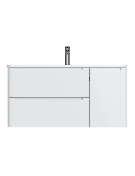 Купить Тумба с умывальником, подвесная, 100 см, белая, Edifice, IDDIS, EDI10W1i95K (edi10w1i95k) по цене 53880 руб., в Санкт-Петебруге в интернет магазине 100-Систем, а также дургие товары IDDIS из раздела Тумбы с умывальником и Мебель для ванной комнаты