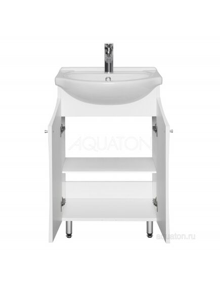 Купить Тумба с раковиной Aquaton Джимми 57У 1A2505K0DJ010 (1a2505k0dj010) по цене 10433.9 руб., в Санкт-Петебруге в интернет магазине 100-Систем, а также дургие товары AQUATON из раздела Тумбы с умывальником и Мебель для ванной комнаты
