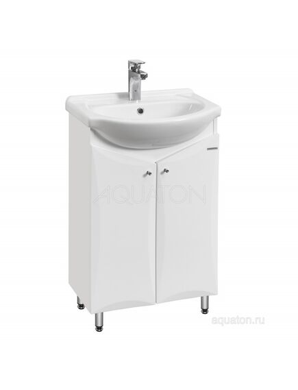 Купить Тумба с раковиной Aquaton Джимми 57У 1A2505K0DJ010 (1a2505k0dj010) по цене 10433.9 руб., в Санкт-Петебруге в интернет магазине 100-Систем, а также дургие товары AQUATON из раздела Тумбы с умывальником и Мебель для ванной комнаты