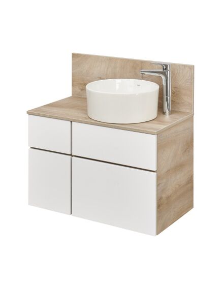 Купить Тумба с раковиной MILA 40 дуб/белый AQUATON Мишель 1A2445K2MIDU0 (1a2445k2midu0) по цене 35761.6 руб., в Санкт-Петебруге в интернет магазине 100-Систем, а также дургие товары AQUATON из раздела Тумбы с умывальником и Мебель для ванной комнаты