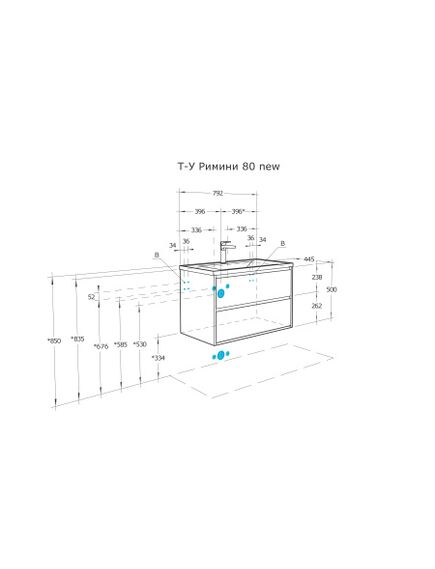Купить Тумба с раковиной Акватон Римини 80 1A2267K1RN010 (1a2267k1rn010) по цене 60646.4 руб., в Санкт-Петебруге в интернет магазине 100-Систем, а также дургие товары AQUATON из раздела Тумбы с умывальником и Мебель для ванной комнаты