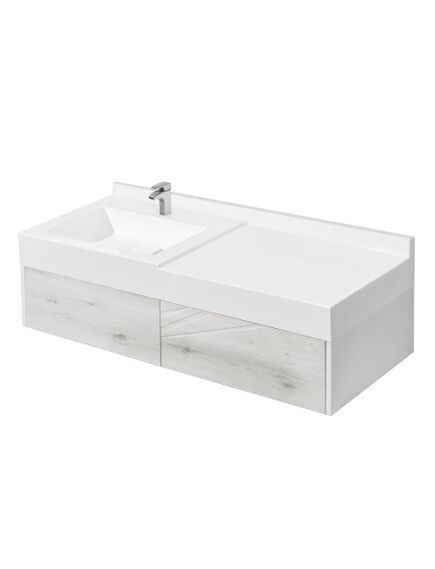 Купить Тумба с раковиной Сакура 100 белый/ольха AQUATON Сакура 1A2349K1SKW80 (1a2349k1skw80) по цене 53642.4 руб., в Санкт-Петебруге в интернет магазине 100-Систем, а также дургие товары AQUATON из раздела Тумбы с умывальником и Мебель для ванной комнаты
