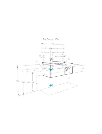 Купить Тумба с раковиной Сакура 100 белый/ольха AQUATON Сакура 1A2349K1SKW80 (1a2349k1skw80) по цене 53642.4 руб., в Санкт-Петебруге в интернет магазине 100-Систем, а также дургие товары AQUATON из раздела Тумбы с умывальником и Мебель для ванной комнаты