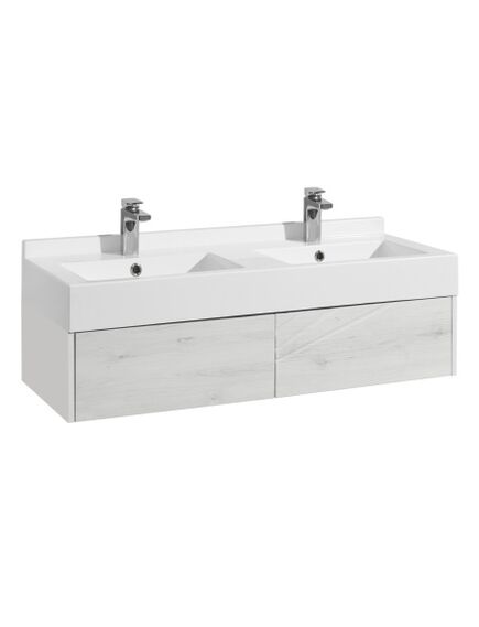 Купить Тумба с раковиной Сакура 120 две чаши белый/ольха AQUATON Сакура 1A2197K2SKW80 (1a2197k2skw80) по цене 63530.4 руб., в Санкт-Петебруге в интернет магазине 100-Систем, а также дургие товары AQUATON из раздела Тумбы с умывальником и Мебель для ванной комнаты