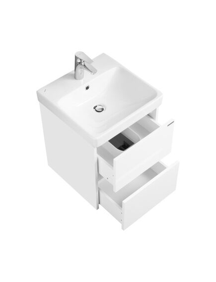 Купить Тумба с раковиной Aquaton Сканди 45 1A2516K0SD010 подвесная Белая (1a2516k0sd010) по цене 17015.6 руб., в Санкт-Петебруге в интернет магазине 100-Систем, а также дургие товары AQUATON из раздела Тумбы с умывальником и Мебель для ванной комнаты